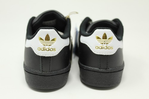 Adidas Superstar C # BA8379 Black /& White Pre School Little Kids SZ 10.5-3