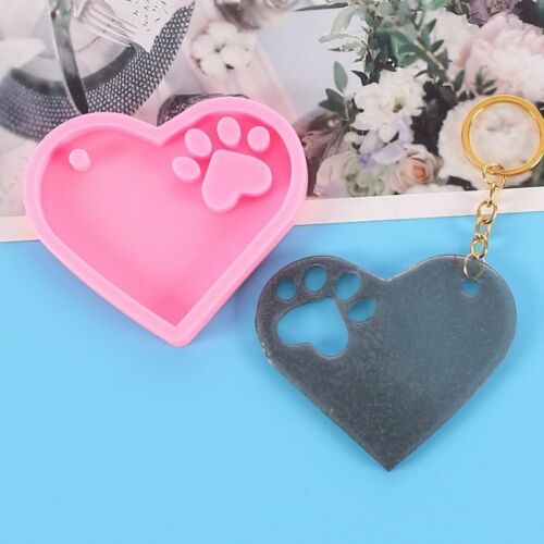 Glass Silicone Casting Epoxy Molds For DIY Resin Pendant Keychain Jewelry Mo HL 