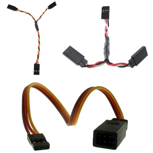 Futaba JR Hitec Servo Y Lead Splitter Wire 22awg All Types 70-600mm UK