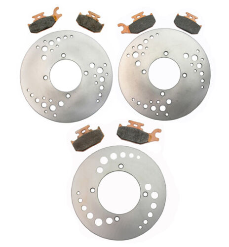 Front Rear Brake Rotors & Pads for Can-Am Outlander 650 4x4 2006 2007 2008 2009 