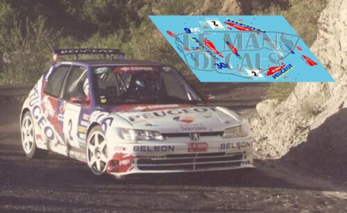 Calcas Peugeot 306 Maxi Rally Corte Inglés 1998  Slot  decals Panizzi Muniente 
