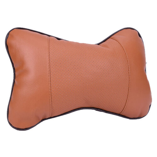 Upscale General Leather Auto Car Seat Head Neck Rest Cushion Headrest Pillow BS