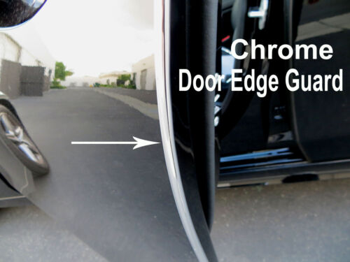 Fit 2004-2019 BMW Models CHROME DOOR EDGE GUARD Protector Trim 4pcs Kit