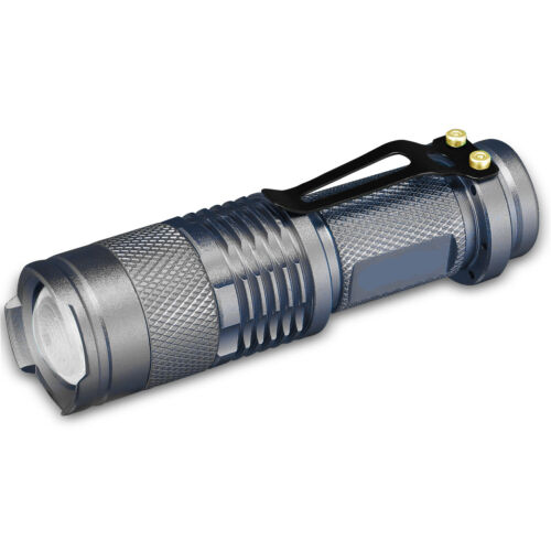 DEL Lampe de poche SB-200 Mini Zoomable torche USA rechargeable Gris
