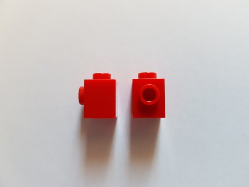 C01 LEGO® 10 x 87087 Konverter Stein 1 x1 rot mit 1 Noppe 4558886