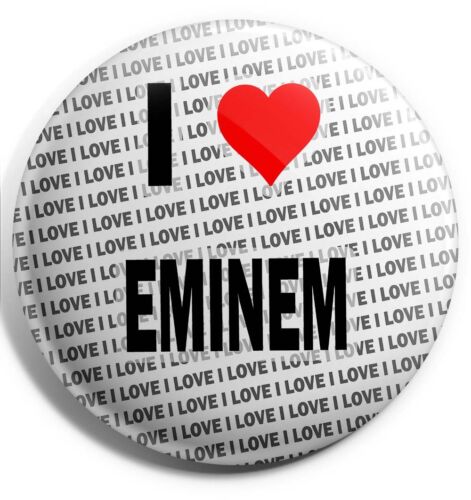 I LOVE Eminem Badge Aimant Dos-Cadeau-Anniversaire-Stocking Filler