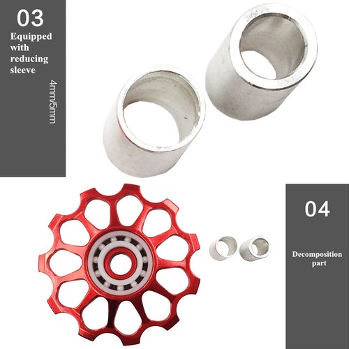 13T Ceramic Bearing Bike Rear Derailleur Alloy MTB Road Bike Pulley Jockey Wheel