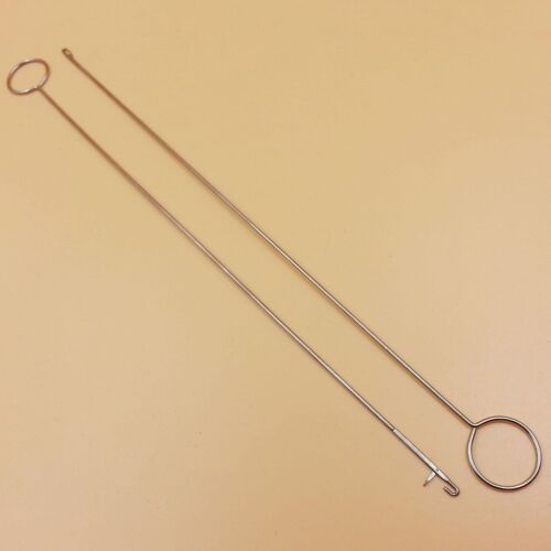 1PCS Metal Loop Turner Hook With Latch For Turning Fabric Tubes Straps Strips! 