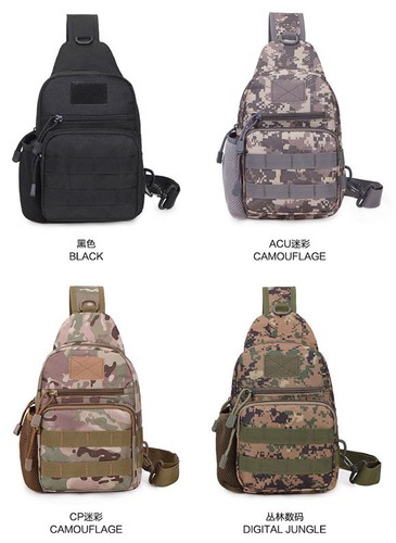 Outdoor Multi-functional tactical camouflage chest bag Cycling Messenger bag