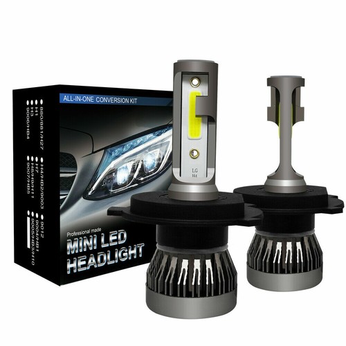 2X H4 LED Scheinwerfer Kit 110W 30000LM Fern// Abblendlicht COB 6000K Xenon DE