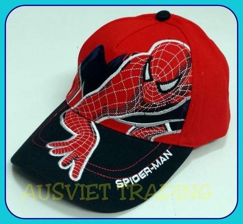 Spiderman boys kids children cartoon Cap Hat super hero Brand new cotton small