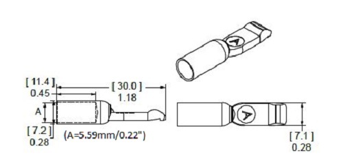 903G1 Anderson Original #6 Tips for SB 50 Forklift Battery Connector 2 Pair