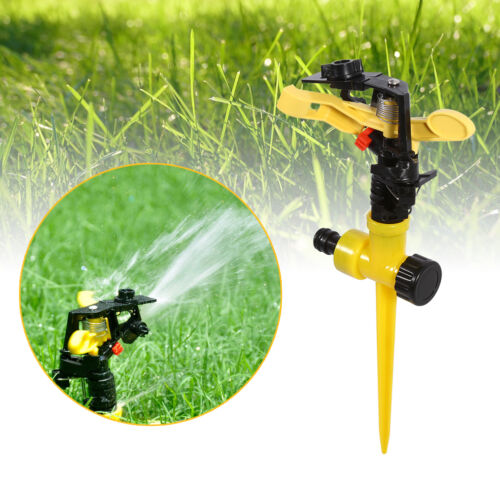 360° Adjustable Lawn Sprinkler Head Garden Grass Metal Impulse Water Sprayer JJ 