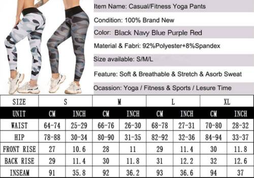 ❤Women/'s High Waist Yoga Leggings Printed Pants Sports Workout Fitness Plus Size