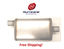 Center Cherry Bomb Salute SA1225 Stainless Steel Oval Muffler 2.25/" Offset