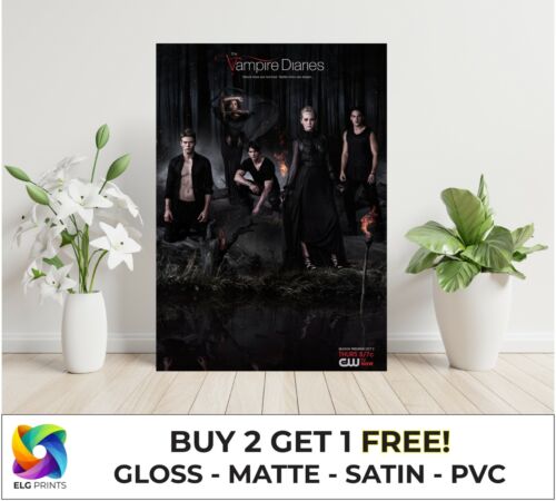 The Vampire Diaries Classic TV Series Large Poster Art Print Gift Multiple Sizes