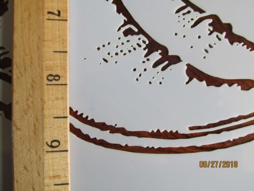 Template Reusable 10 mil Mylar Cowboy Boots and Hat Stencil 