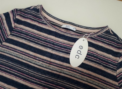 edc by Esprit dünner Pulli Shirt flauschig weich Größe M oversized Mehrfarbig