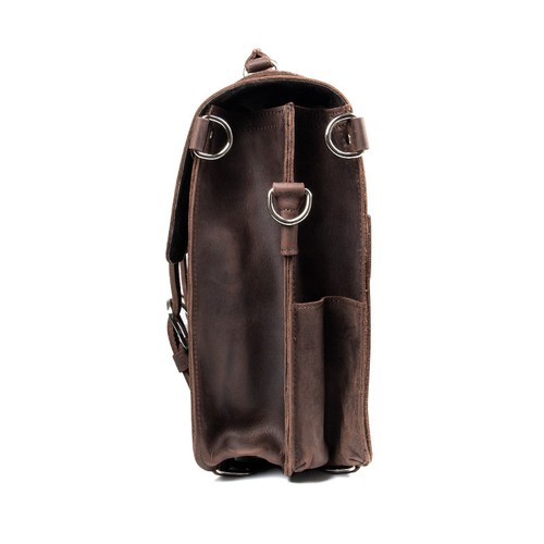 JMD Crazy Horse Leather Men/'s Business Laptop Tote Bag Briefcase Backpack 16.5/"
