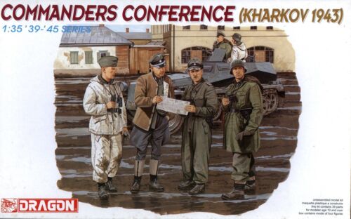 Kharkov 1943 4 Figures Dragon 1//35 6144 WWII German Commanders Conference