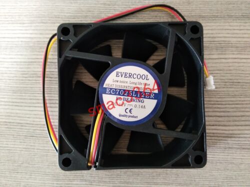 1PC EVERCOOL Fan EC7025L12ER DC12V 0.14A 