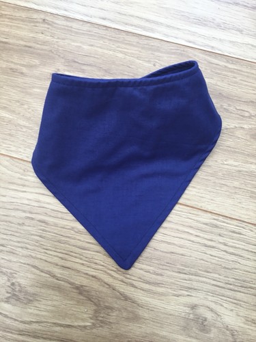 Plain embroidery blanks Royal Blue Cotton baby Dribble Bib 0-6 6-12 Months