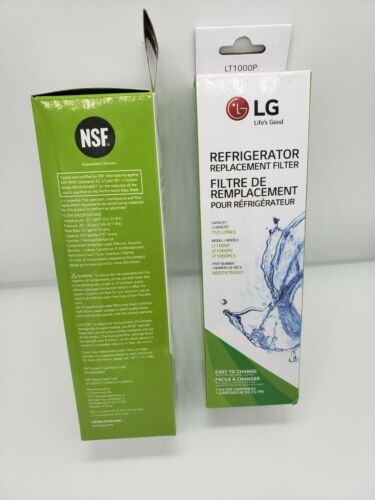 Genuine LG LT1000P ADQ74793501 LT1000P Refrigerator Water Filter 2 packs 