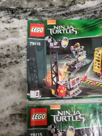 LEGO 79115 Teenage Mutant Ninja Turtles 2 MANUAL Guide Instructions Only