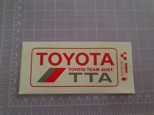 Toyota team Australia 12cm x 6cm approx As per image