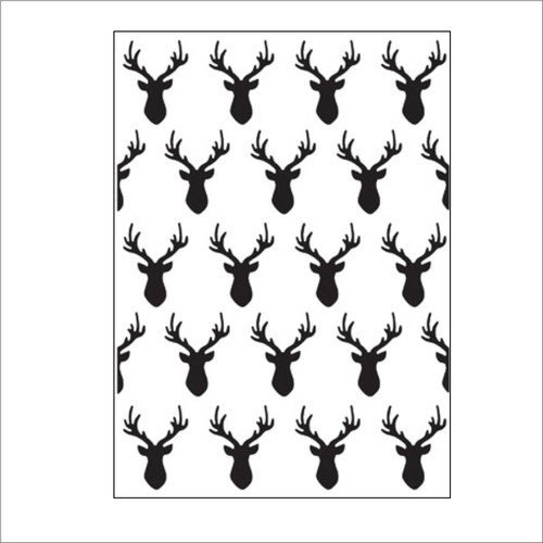 Deer Head embossing folder Darice embossing folders Animals Buck hunting
