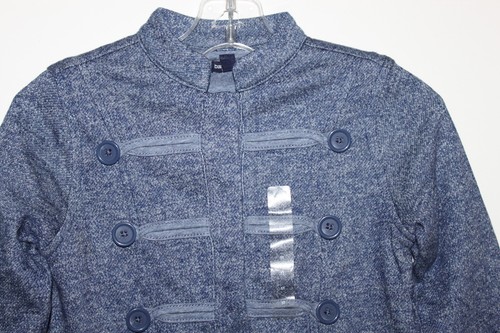 baby Gap NWT Girl/'s 2T 4T Blue Band Military Cardigan Sweater Jacket
