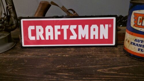 Craftsman advertising metal sign vintage mechanics garage 4x12 inches 50016 