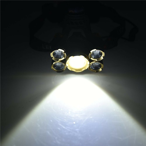 80000LM CREE T6 5x LED Headlamp Rechargeable 18650 Zoom Hunting Headlight Torch