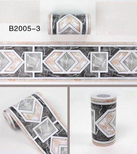 10M Bathroom PVC wall stickers Self adhesive border waterproof waist lines Home