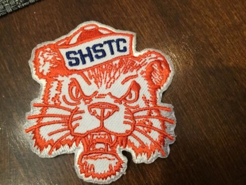 SHSTC  Sam Houston Vintage Embroidered Iron On Patch 2.5” X 2.5”