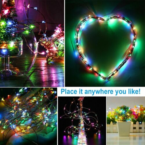 5M 10M Fairy Lights Battery Operated LED String 8 Modes Remote Control Timer SS2 