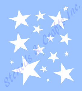 STAR STENCIL MANY SIZES STARS PAINT CELESTIAL CRAFT ART TEMPLATE 8/" X 10/" NEW
