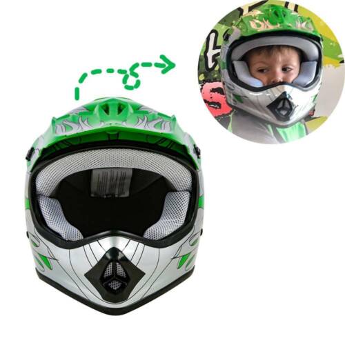 Youth Kids Dirt Bike ATV Motocross Racing Helmet MX+Goggles+Gloves S M L XL US