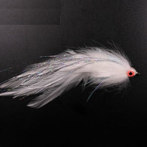 Fishing Lure Suspending Musky Fly Bass Streamer Saltwater White Artificial Bait