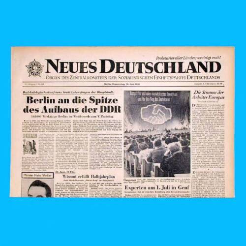 62 SED 58 59 61 60 DDR Neues Deutschland April 1957 Geburtstag Hochzeit 57