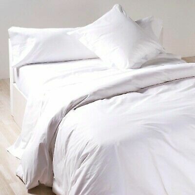 Size White Royale Home 200-Thread Count Cotton Bed Sheet Set Full