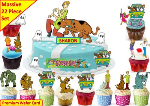 SCOOBY DOO Edible Birthday Scene Cup Cake Scene Toppers STAND UP CUSTOM 