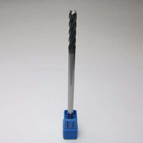 HRC45 4 Flute Extra Long Shank Carbide End Mill Spiral Bit Milling Cutter CNC