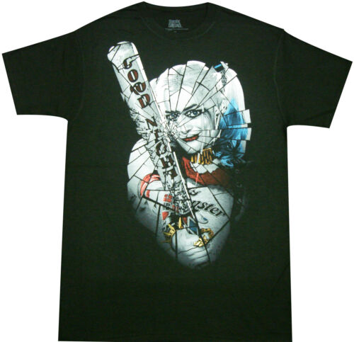 Official DC Comics Joker Tee Suicide Squad Harley Shattered Glass Adult T-Shirt