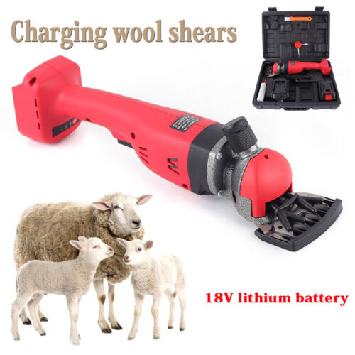 18V Lithium Battery Electric Sheep Shearing Machine Clipper Shears Wool Scissors