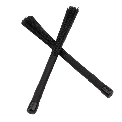1 Paar Teleskop Nylon Trommel Pinsel Drum Brush Ersatzteile Schwarz
