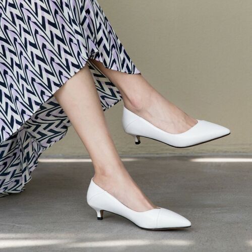 Details about  / Elegant Women/'s Office OL Work Slip On Pointy Toe Kitten Heel Shoes 41//42//43 B