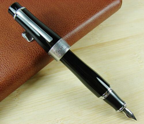 Black Big Size Style Lovely Gift Pen Duke Charlie Chaplin Memory Fountain Pen 
