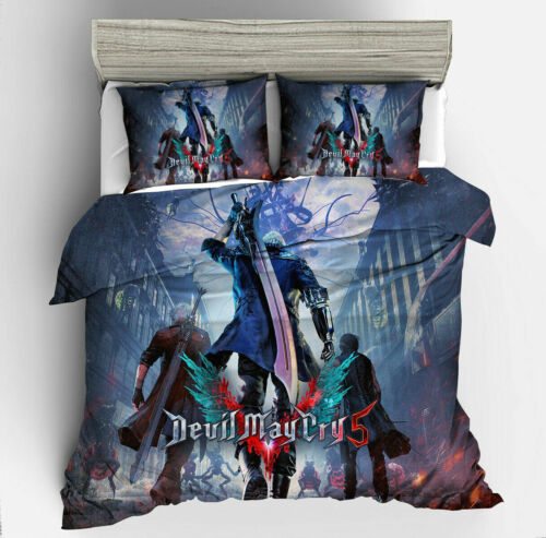 Devil May Cry 3D Bedding Set Duvet Cover Pillowcase Single Double King Size UK2H 