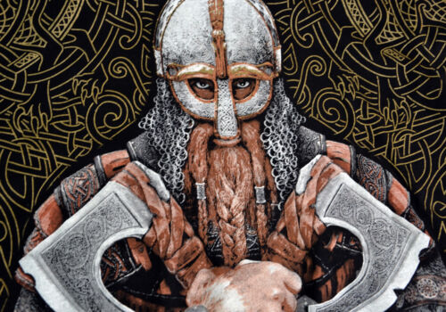 T-Shirt Valhalla Nordic Division Drakar Viking Warrior Odin Thor Wiking Vikings